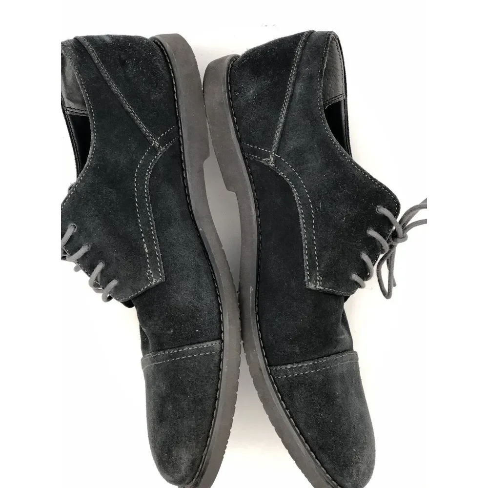 Calvin Klein Men's Casual Shoes Gray Suede Cap Toe Oxfords US Size‎ 11 EU 44